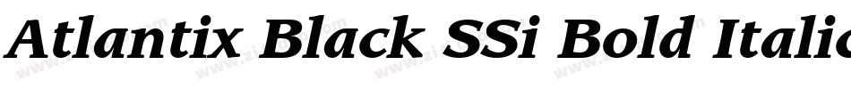 Atlantix Black SSi Bold Italic字体转换